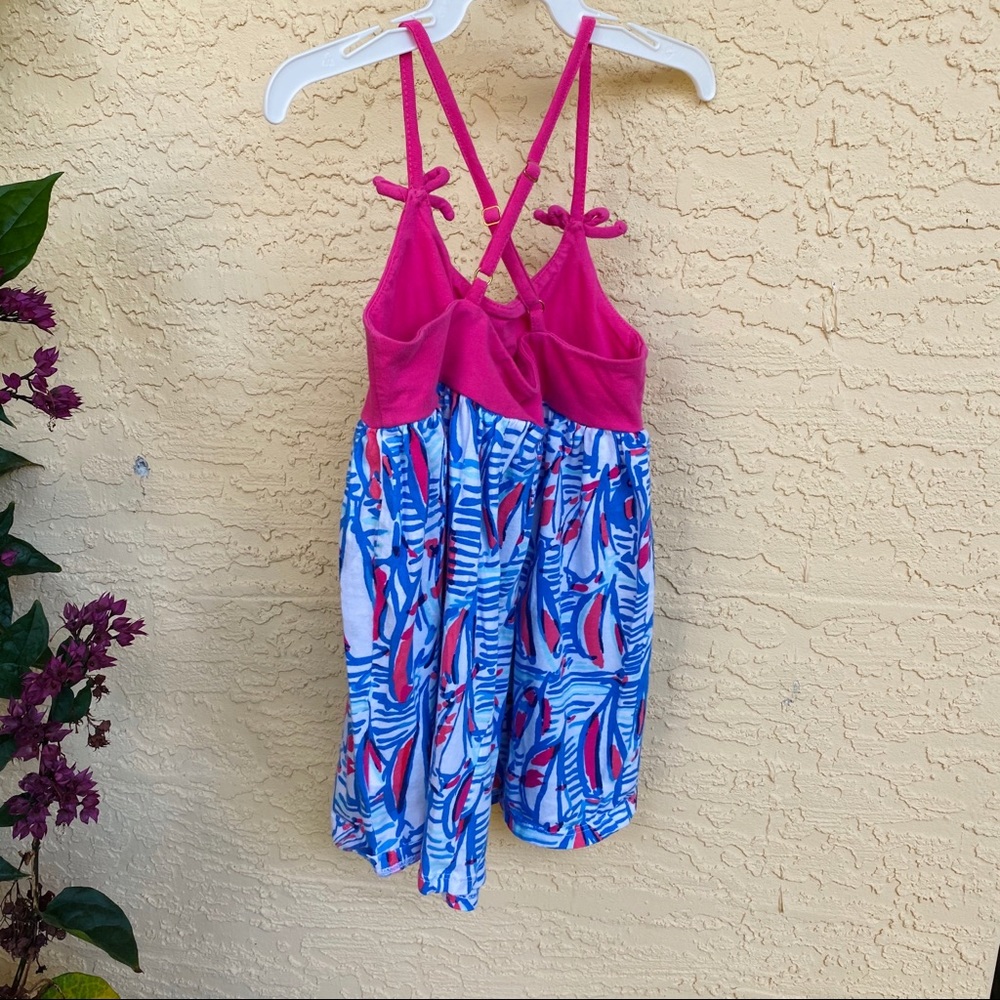 Lilly Pulitzer Girls Red Right Return Ana Dress XS - Picture 8 of 8